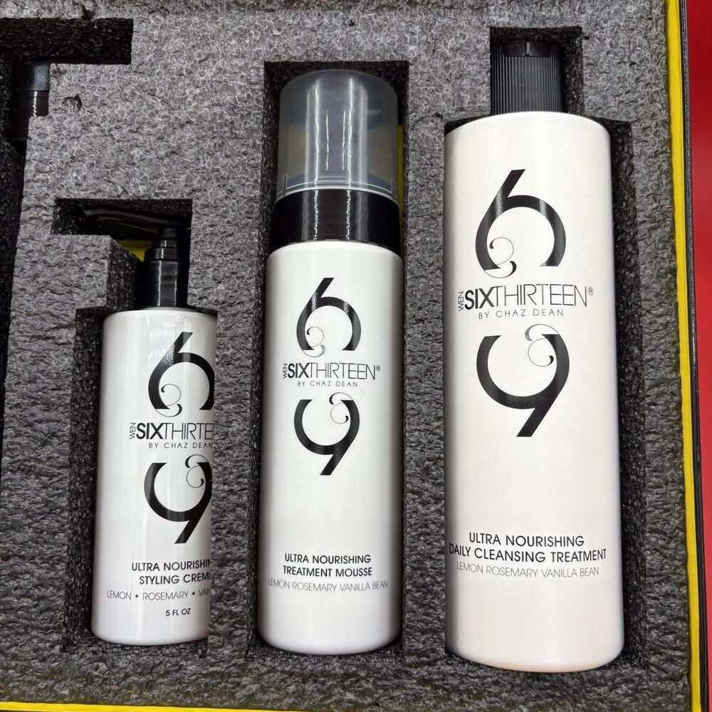 NEW 3 Piece Box Wen Six Thirteen by Chaz Dean Cleansing & Styling Lemon Rosemary - Picture 2 of 3